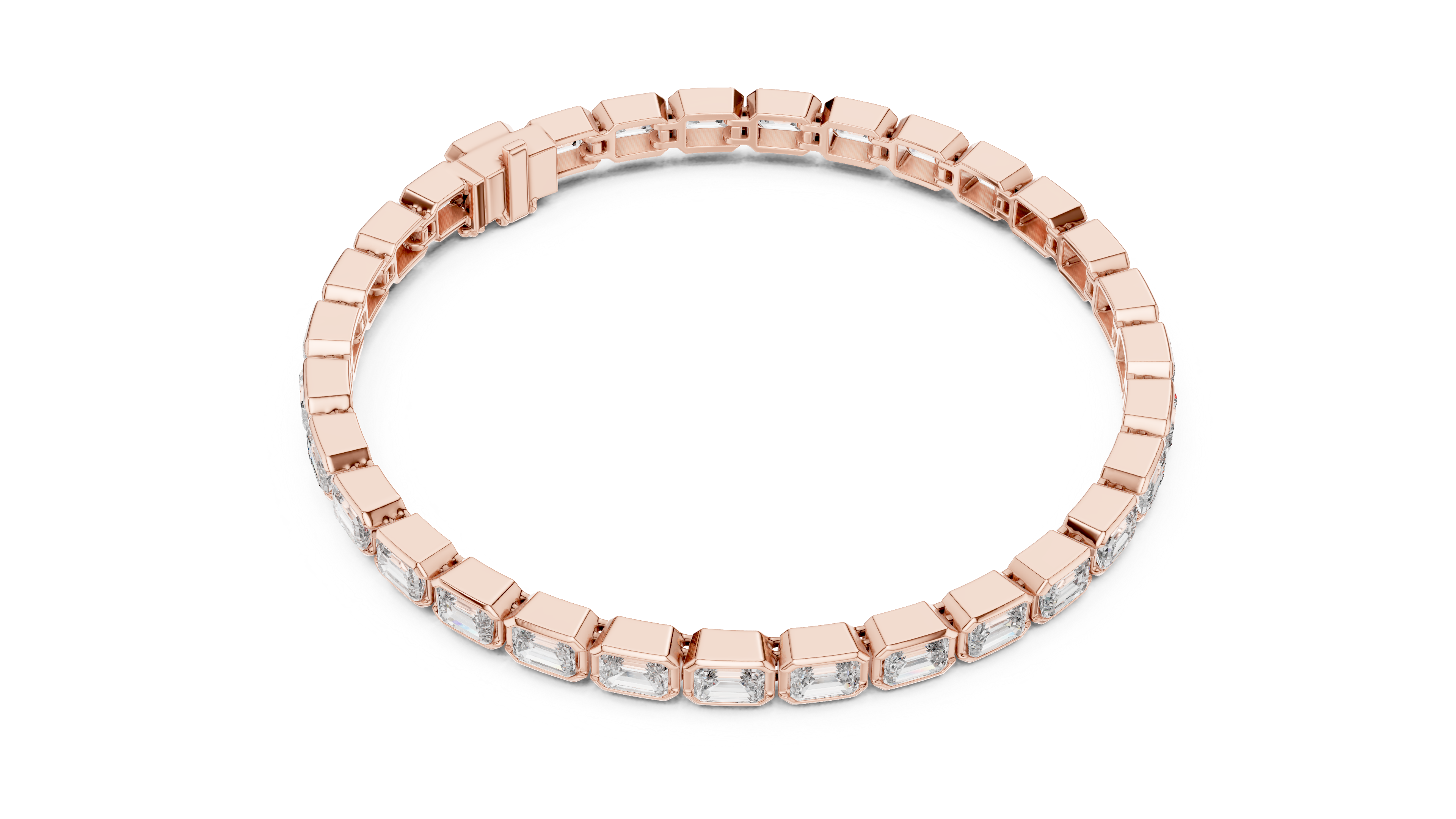 Tasa Aurelio Emerald-Cut Bracelet - GLBR-0002