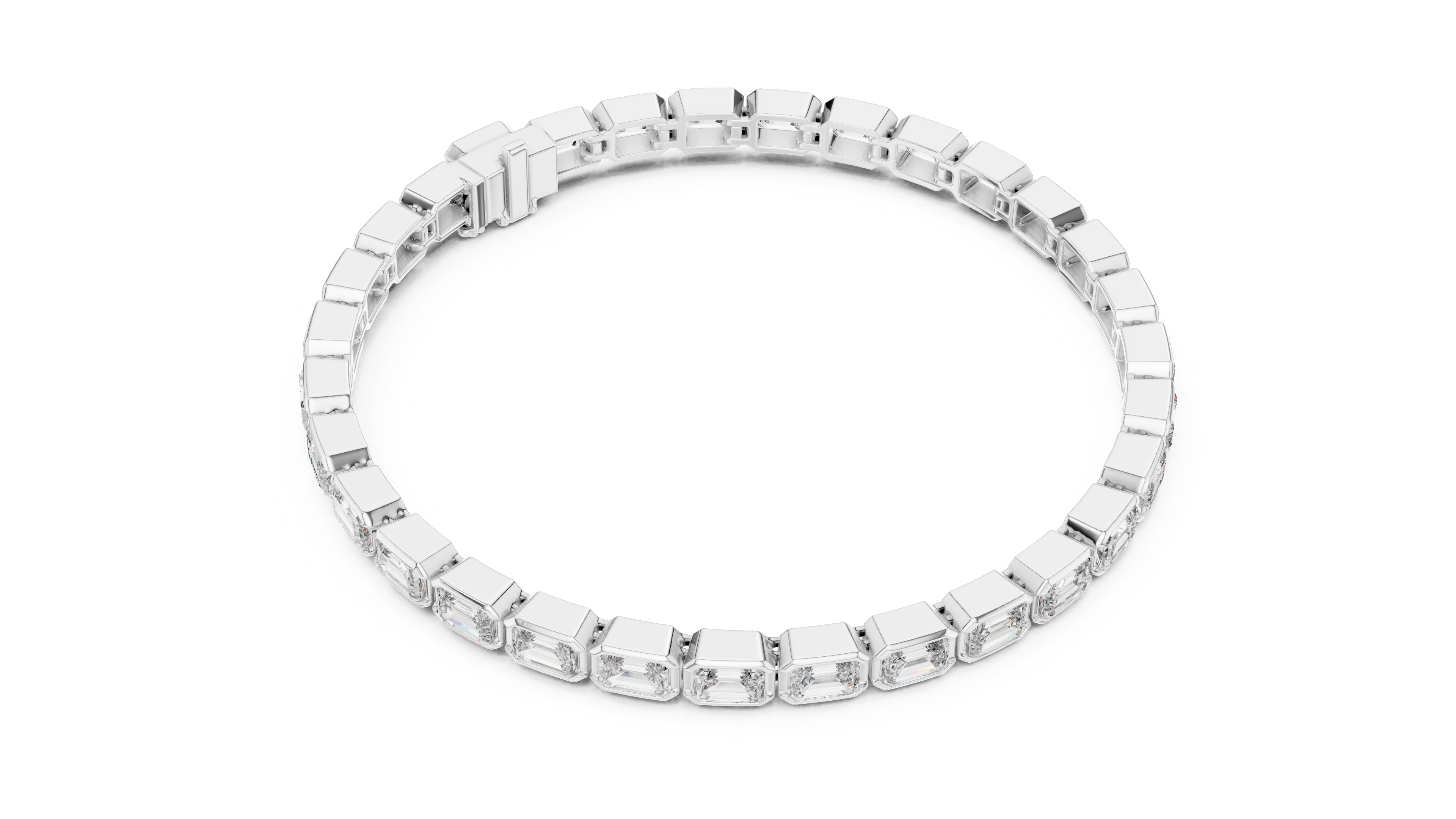 Tasa Aurelio Emerald-Cut Bracelet - GLBR-0002