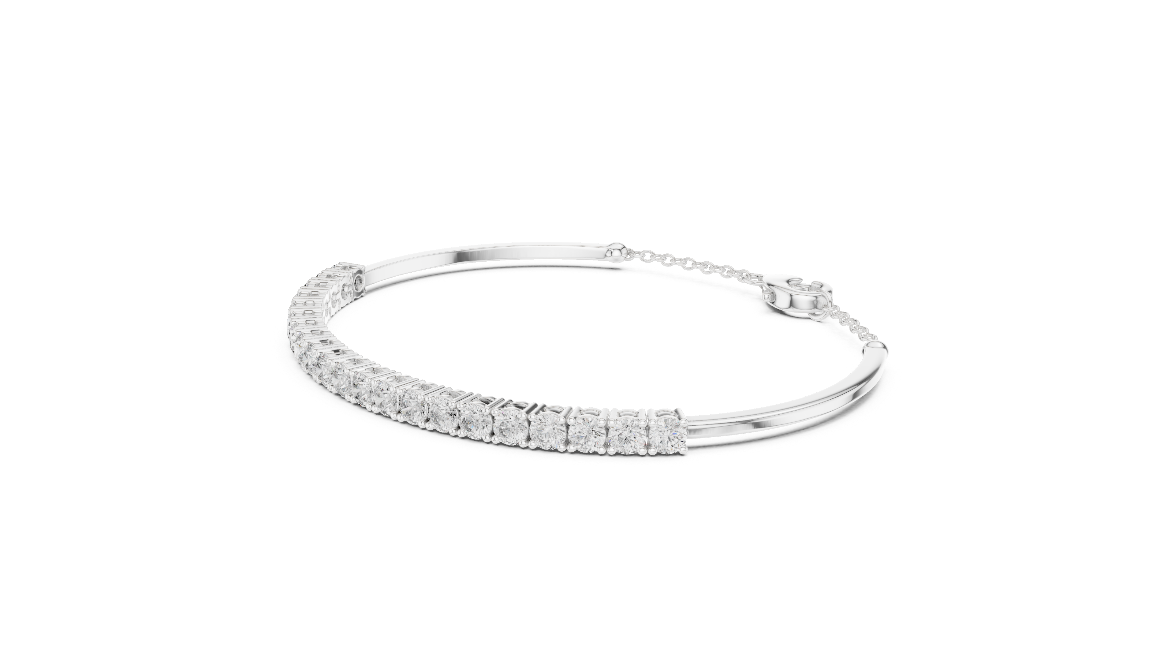 Tasa Aurelia Classic Diamond Line Bracelet - GLBR-0010