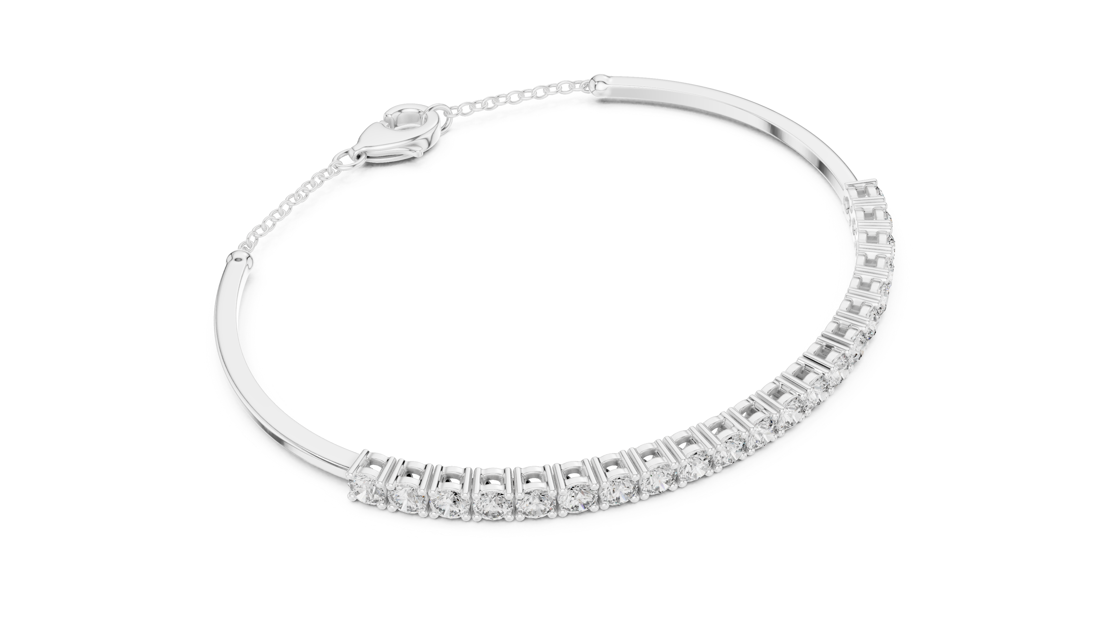Tasa Aurelia Classic Diamond Line Bracelet - GLBR-0010