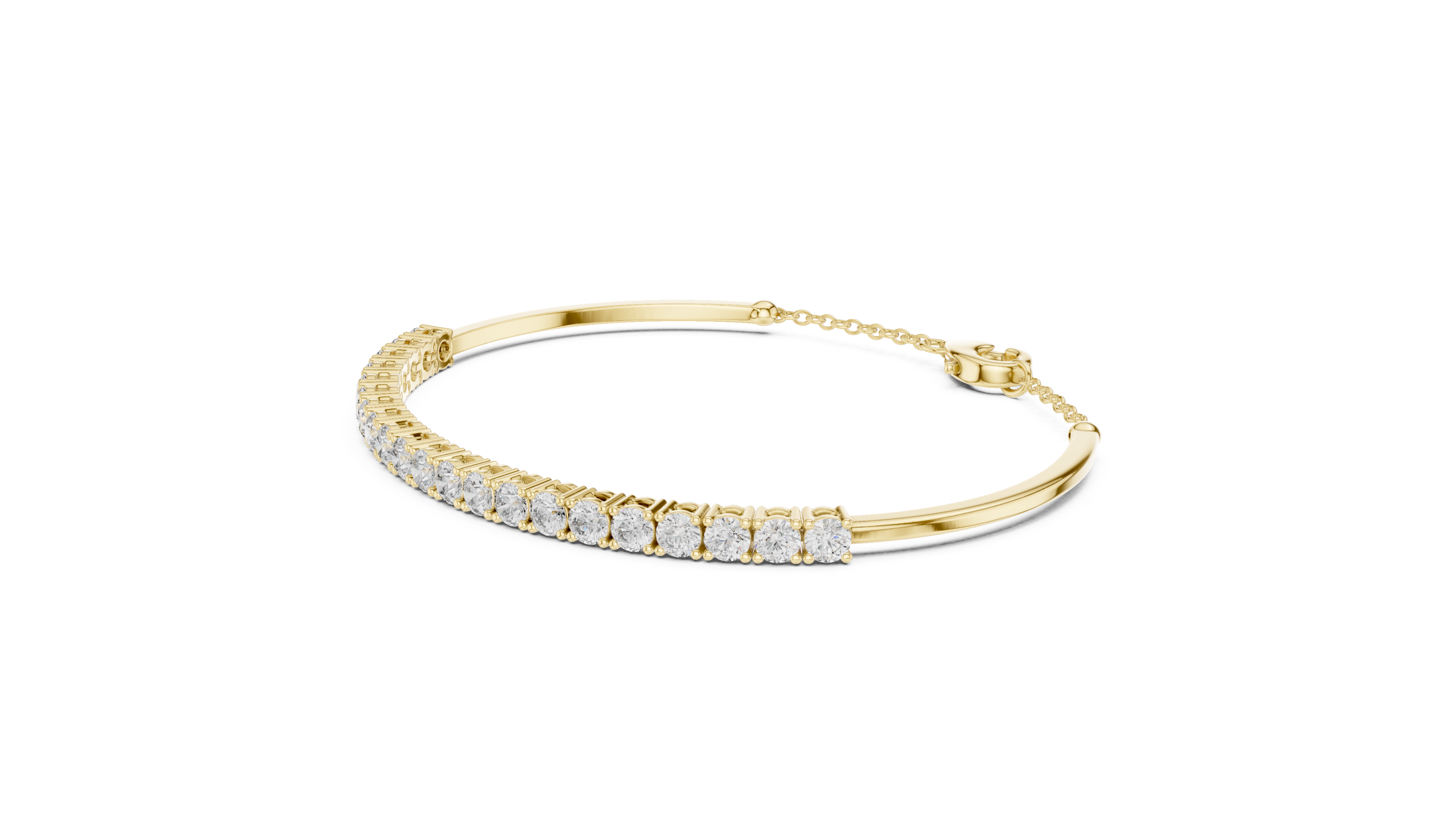 Tasa Aurelia Classic Diamond Line Bracelet - GLBR-0010