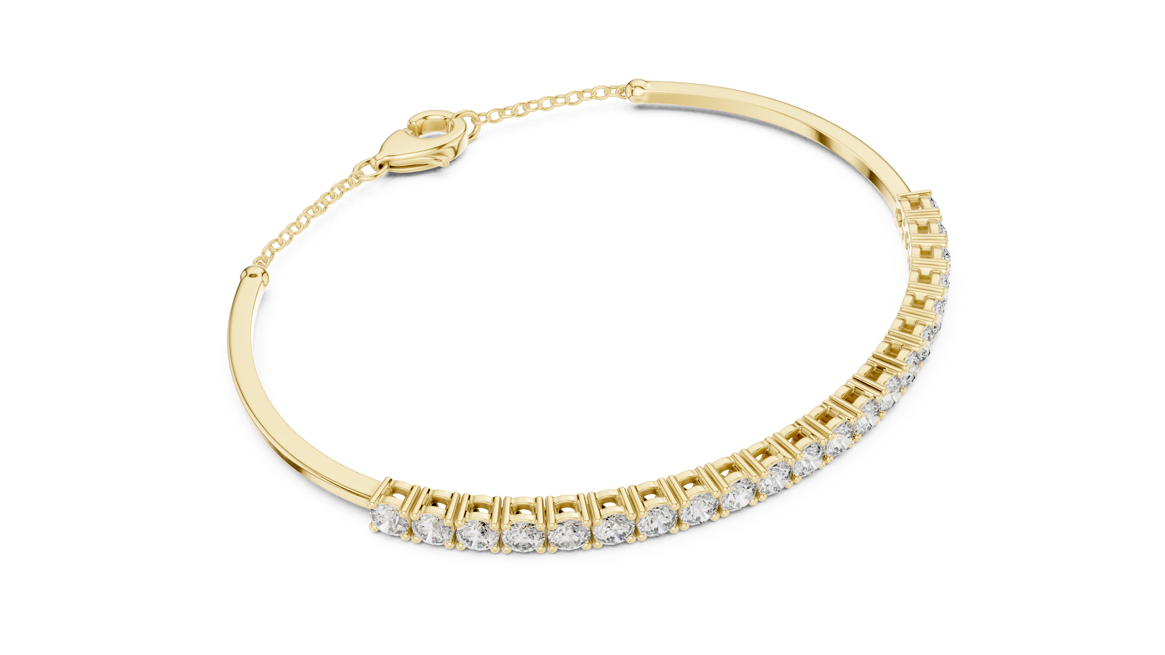 Tasa Aurelia Classic Diamond Line Bracelet - GLBR-0010