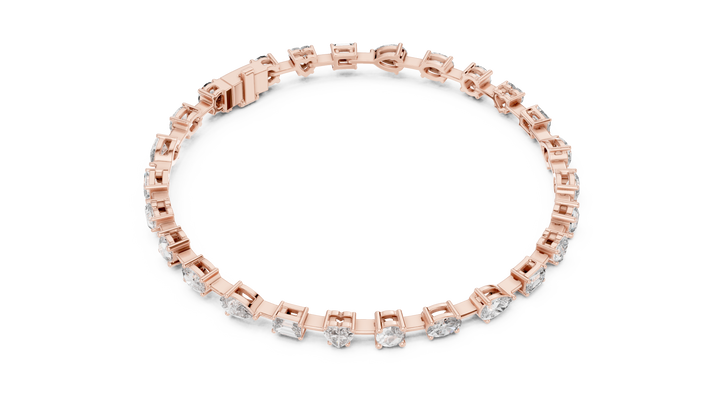 Tasa “Virelle Prisma” ShapeMix Diamond Line Bracelet - GLBR-0013