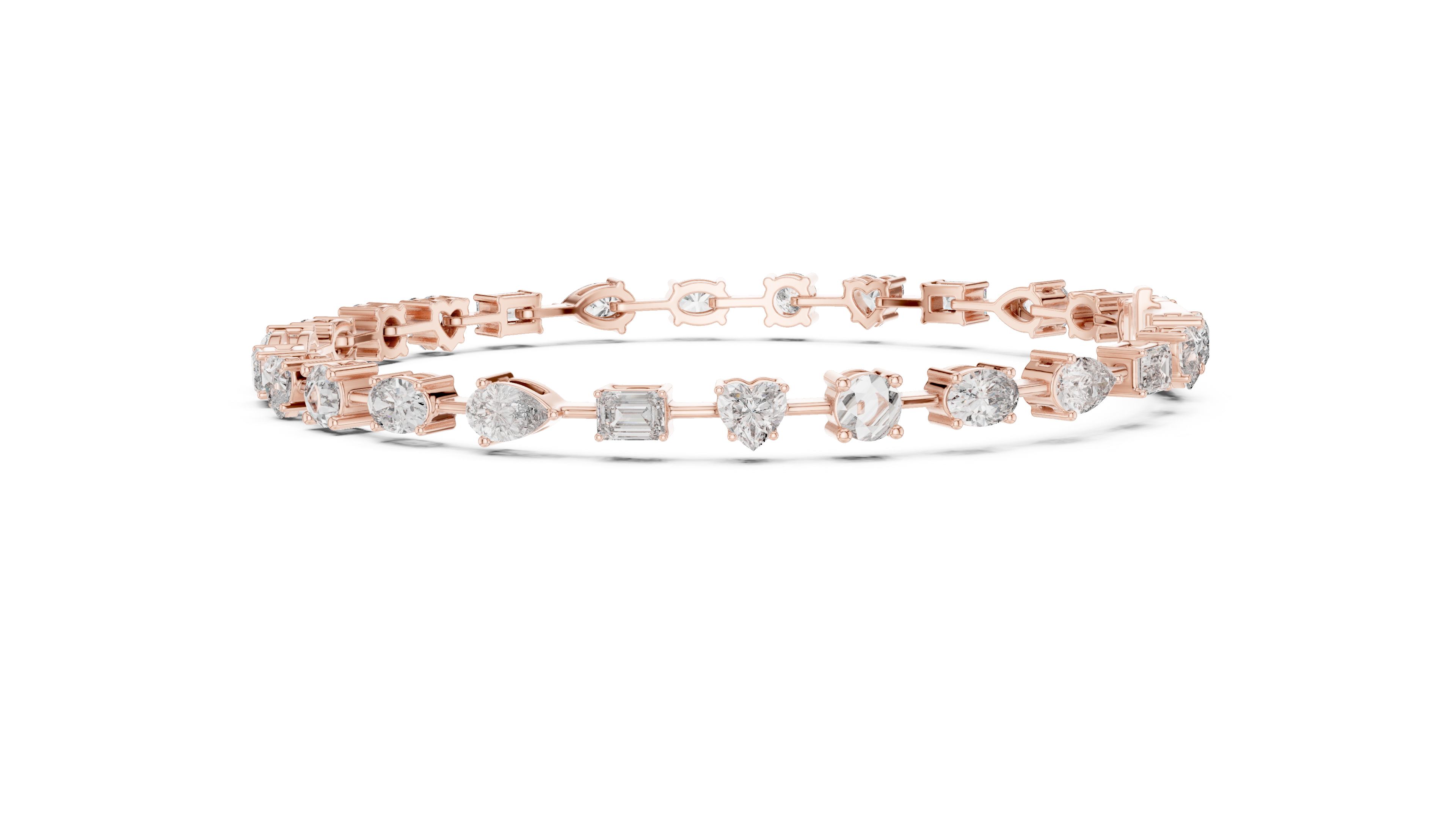 Tasa “Virelle Prisma” ShapeMix Diamond Line Bracelet - GLBR-0013