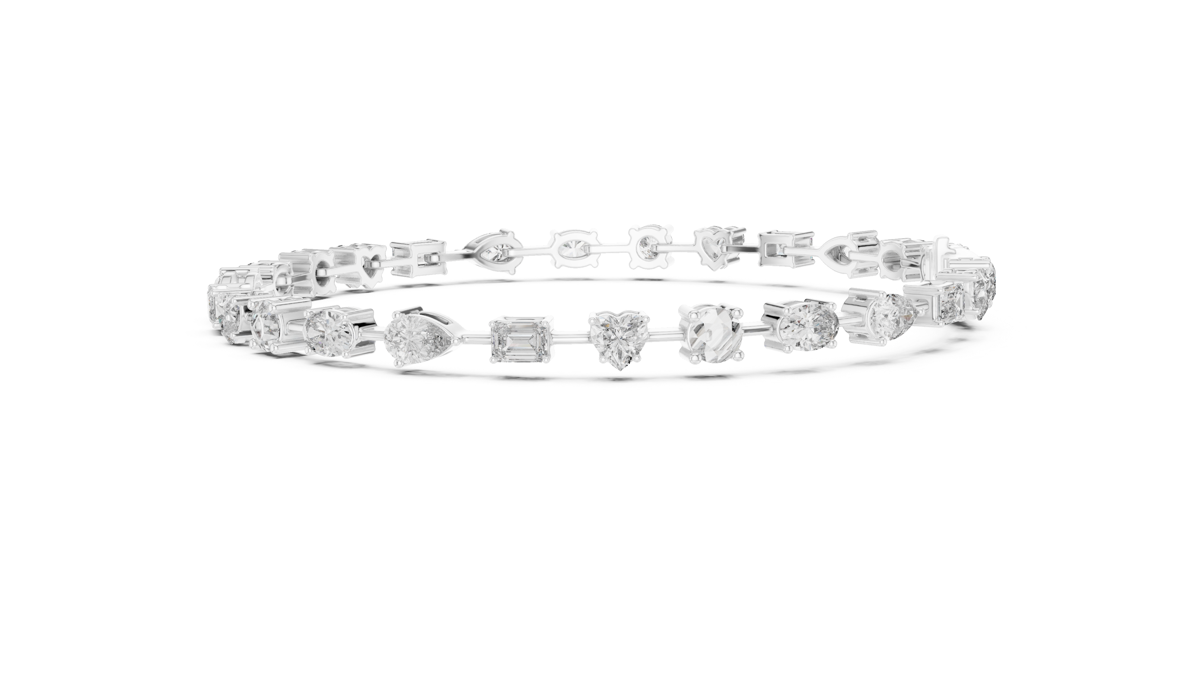 Tasa “Virelle Prisma” ShapeMix Diamond Line Bracelet - GLBR-0013