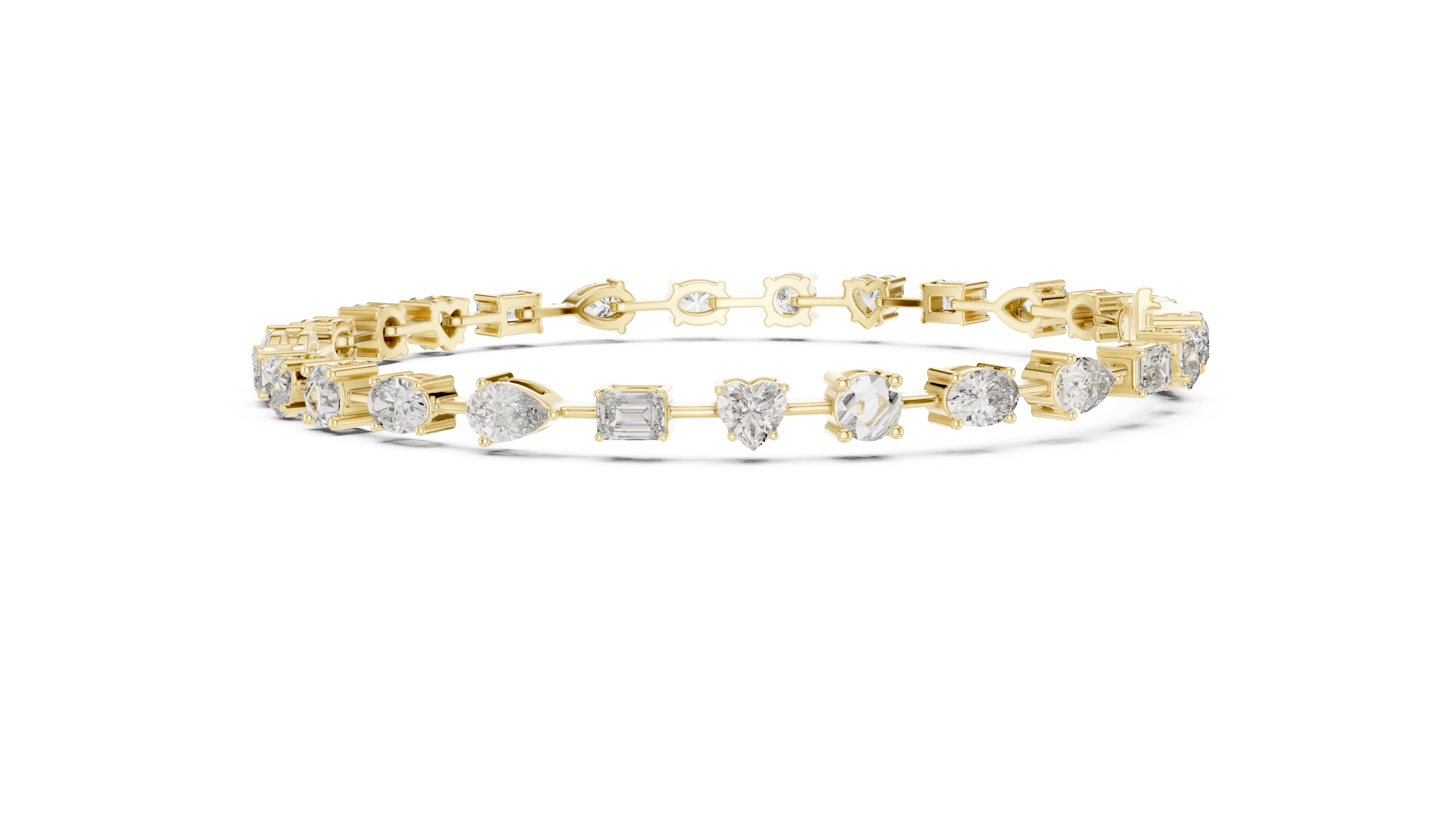 Tasa “Virelle Prisma” ShapeMix Diamond Line Bracelet - GLBR-0013