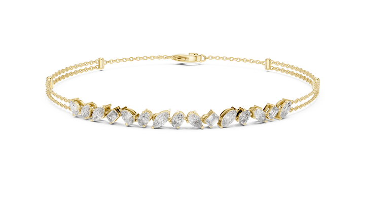 Tasa Elowen Cascade Diamond Line Bracelet - GLBR-0020