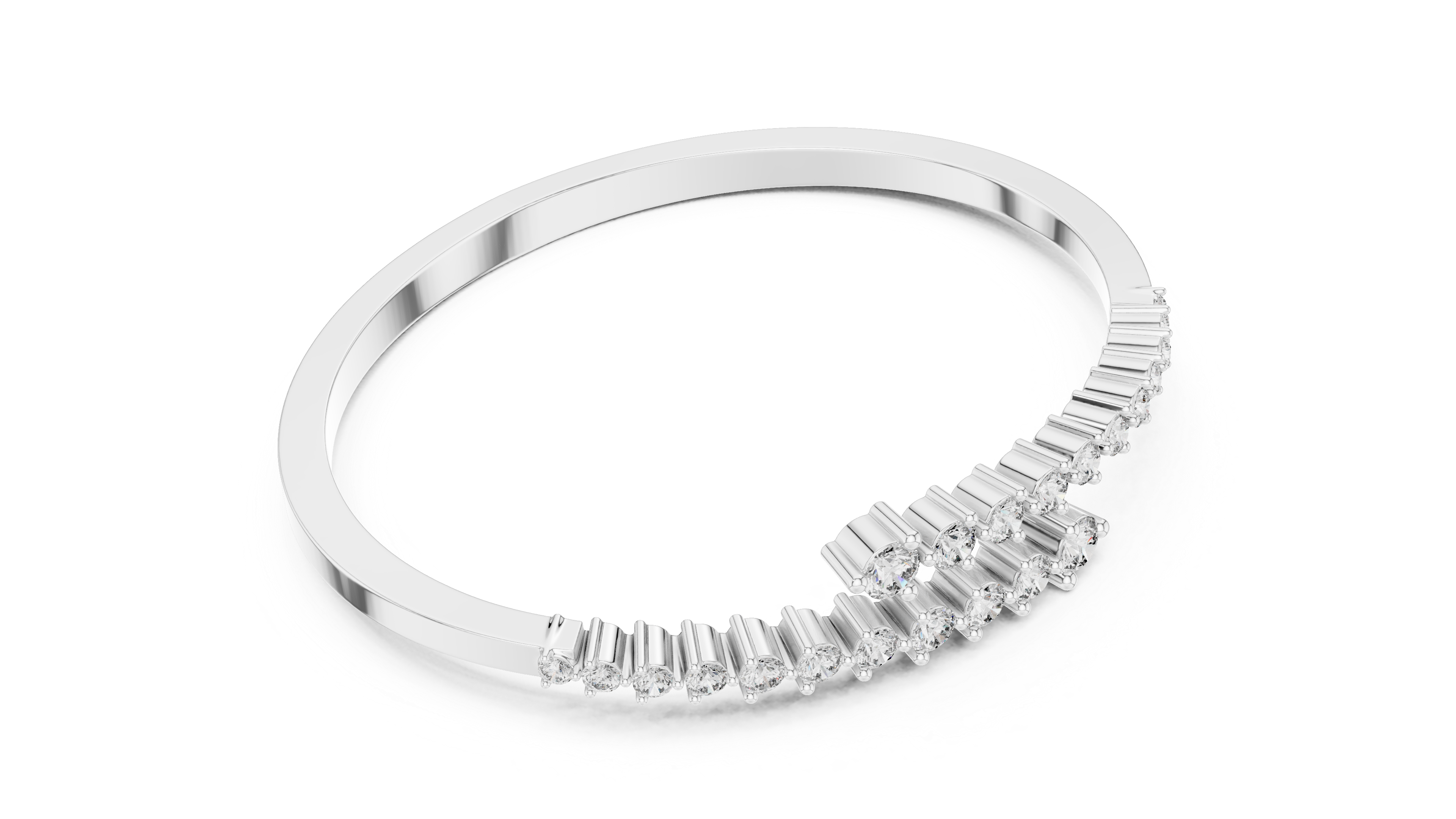 Tasa Virelle Arrow Diamond Line Bracelet - GLBR-0025