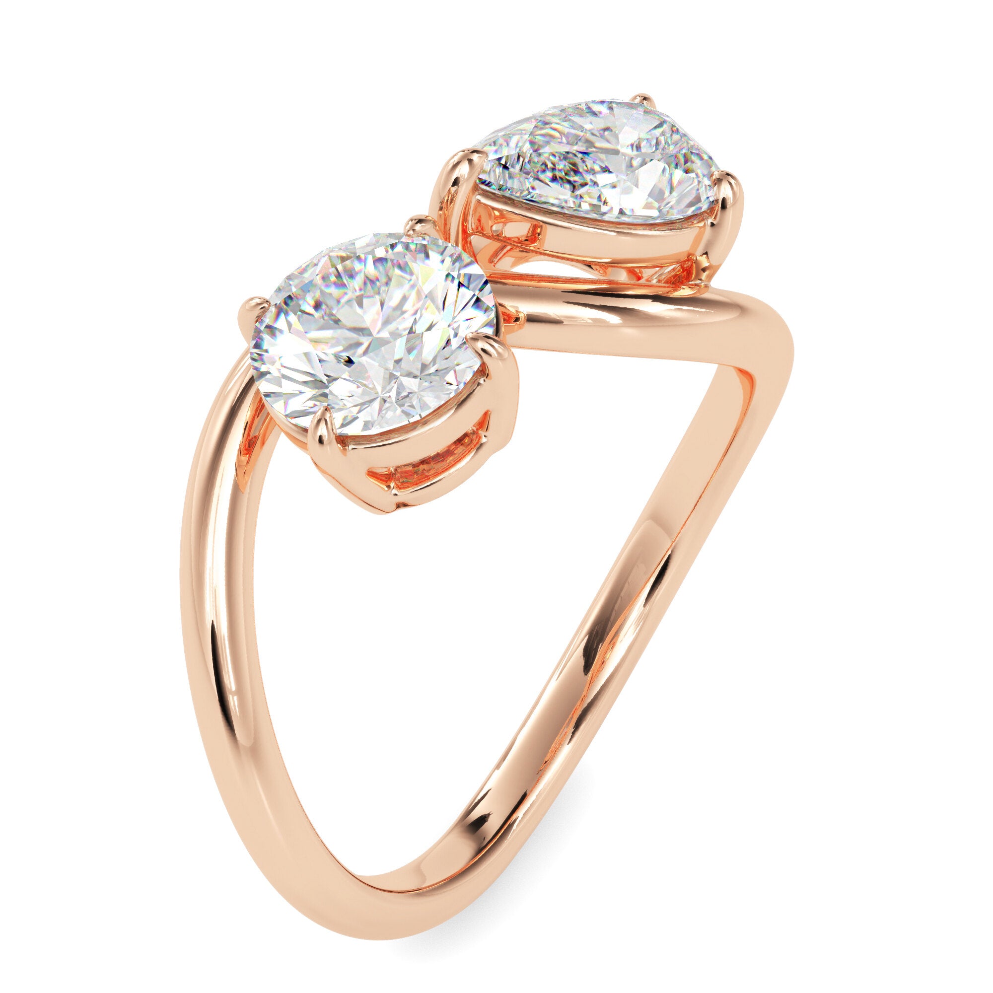 Tasa “Toi et Moi” Crossover Ring -2207