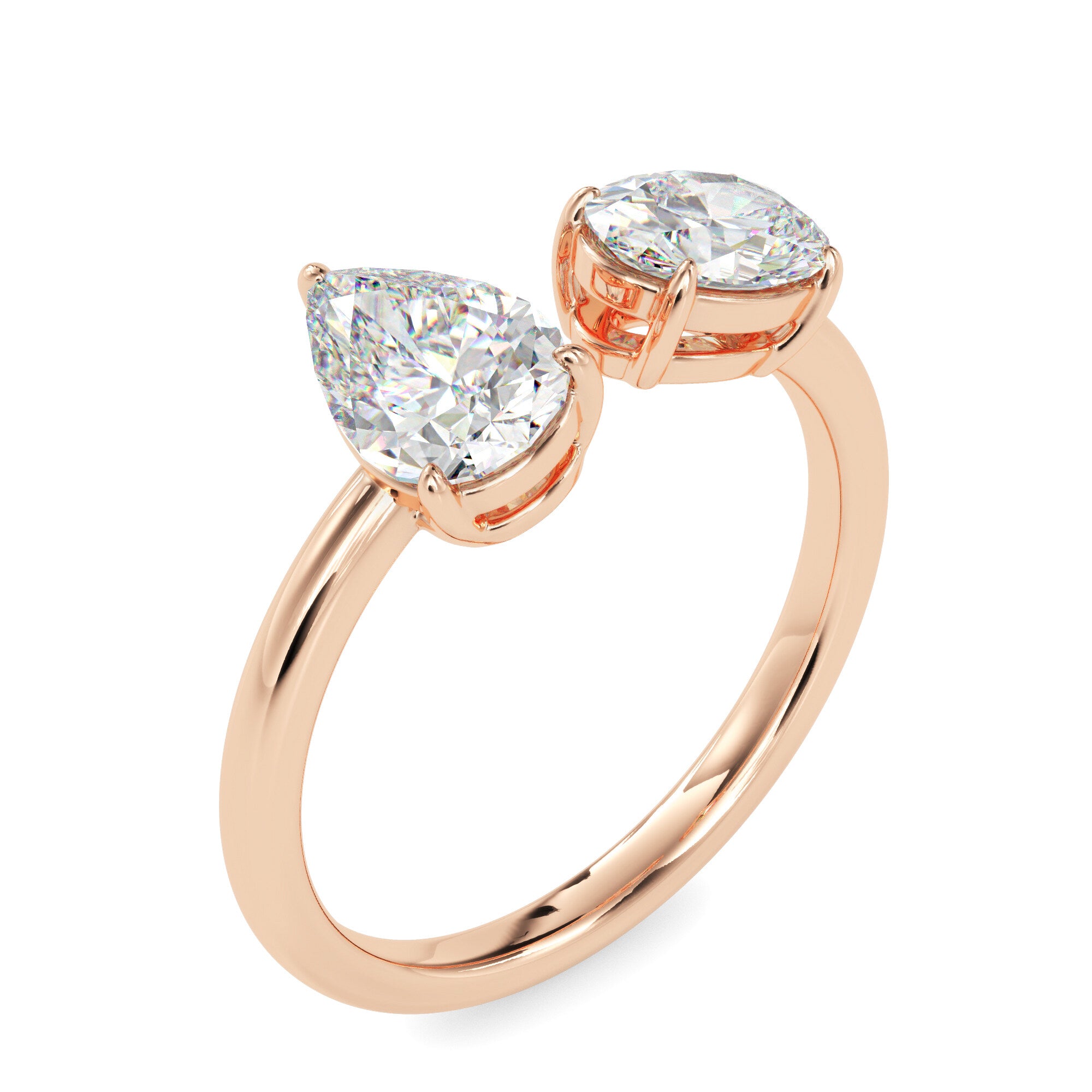 TAsa “Together Always” Toi et Moi Ring -2216