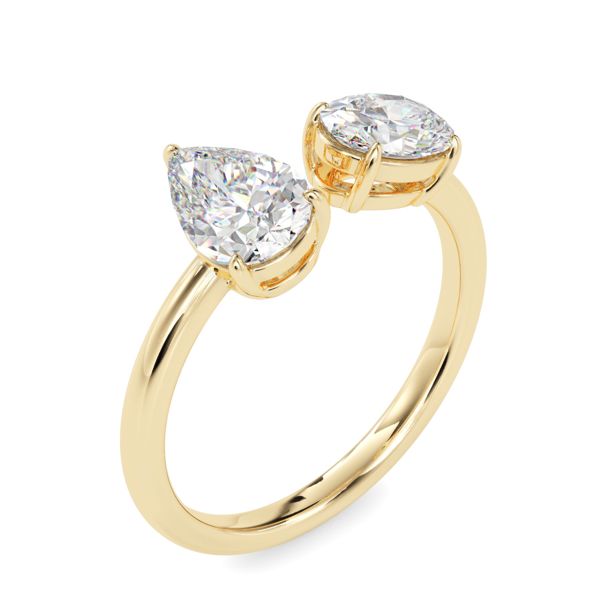 TAsa “Together Always” Toi et Moi Ring -2216