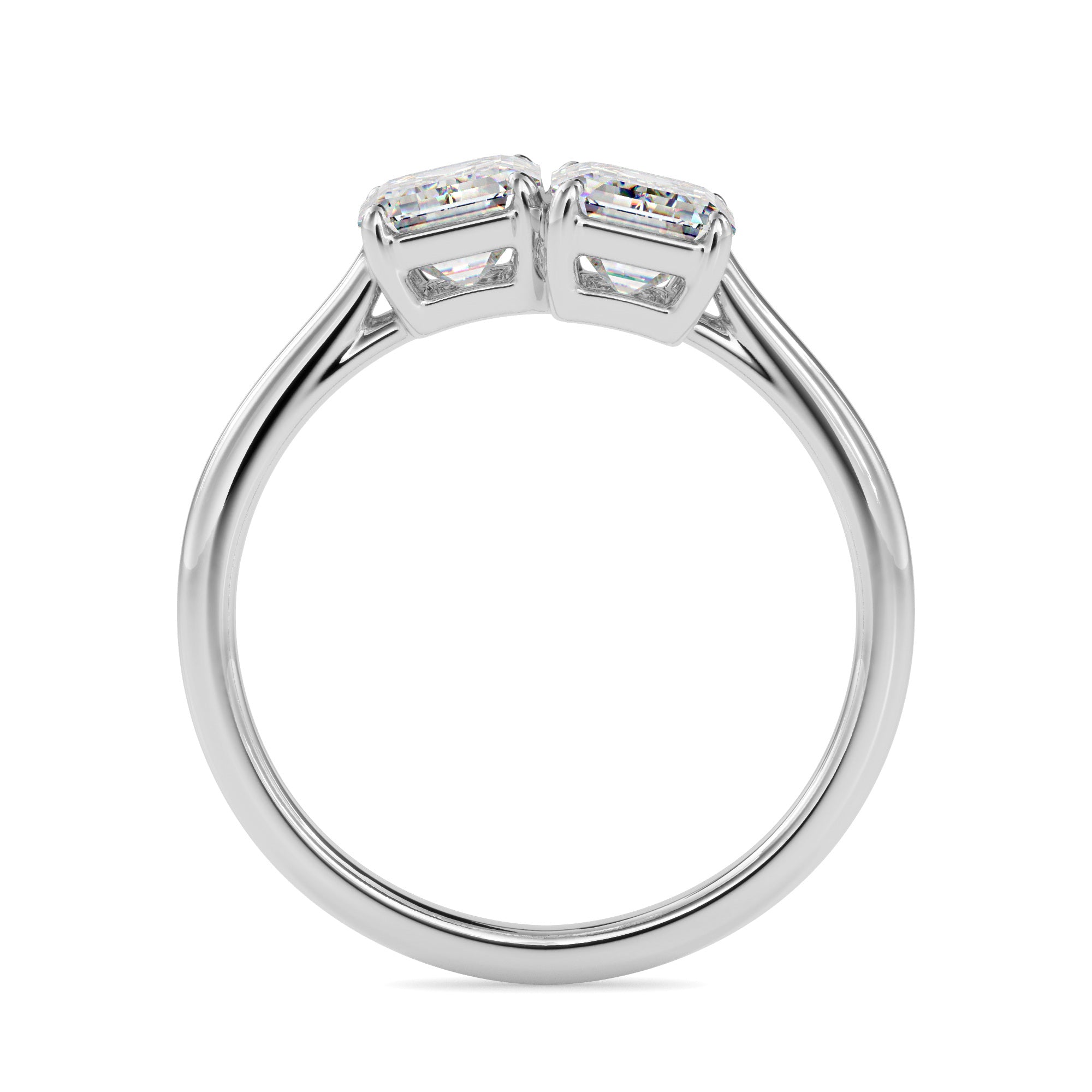 TAsa “Golden Mirror” Toi et Moi Ring - 2219