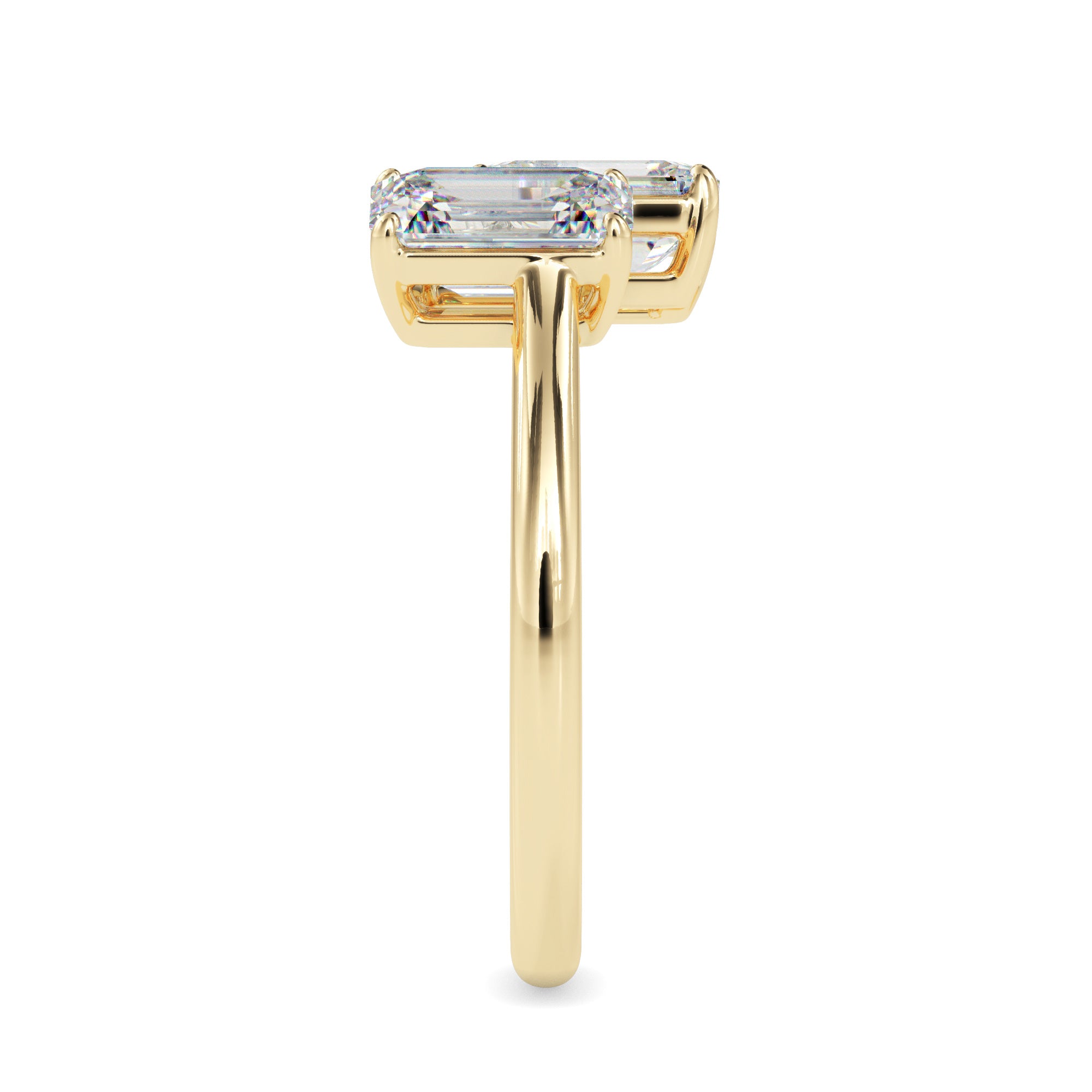 TAsa “Golden Mirror” Toi et Moi Ring - 2219