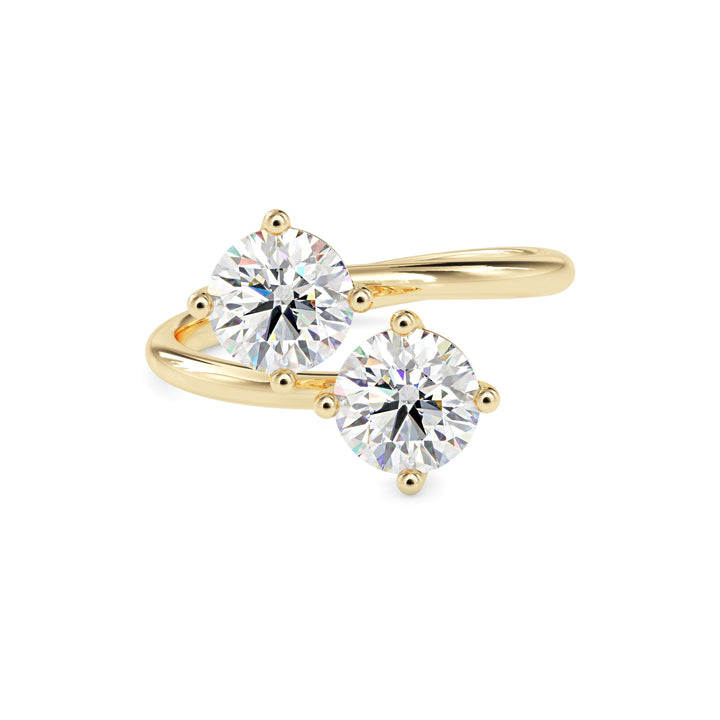 TAsa “Eternal Spark” Toi et Moi Ring - 2221`